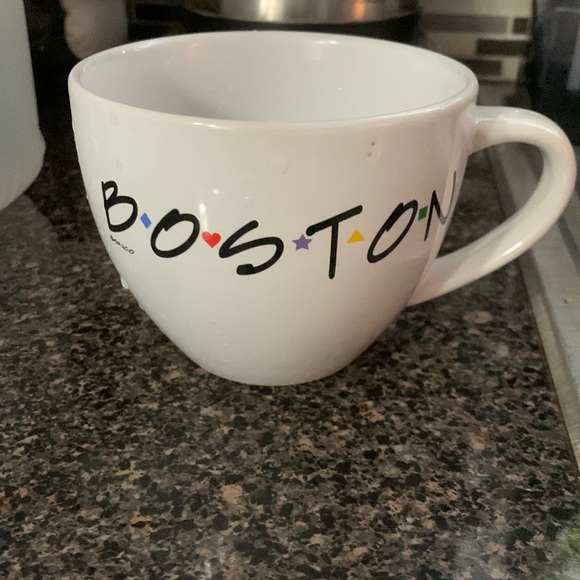 🔵 Large Boston cappuccino mug - Picture 1 of 4